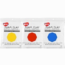 Foam Clay 3.3 lb Air Dry Modeling Clay Red Blue Yellow Craft Cosplay