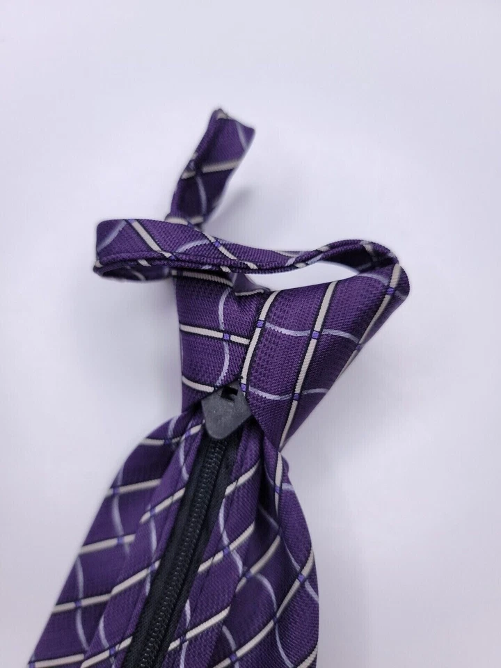 Corbata formal Jacob Alexander para hombre 21"Lx3,5"W corbata de cuello púrpura Foto 2 de 4