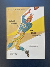 1961 Oakland Raiders vs San Diego Chargers Of...