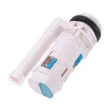 2-Inch Toilet Dual Flush Valve Split Bottom Inlet Fill Valve 240mm Height White