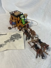Playmobil 3803 1994 Stagecoach With Figures And Accessories