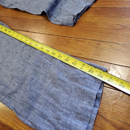 Murano Dress Pants Mens 32x30 Blue Baird McNutt Linen Slim Lightweight Casual - Picture 11 of 12