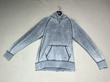 J America Tu Tu' Tun Acid Wash Grey hoodie Oversized kangaro pouch size Large