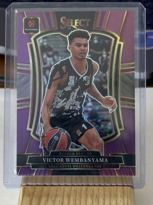 2025-26 Panini Select Euroleague Premier Victor Wembanyama Purple Prizm /99
