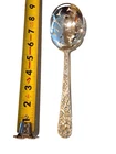 Repousse by S Kirk & Son Sterling Silver Pierced Ice Spoon 8 3/8"