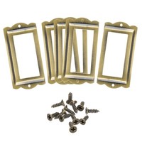 Metallische Etikettenhalter 85X40Mm 5 StüCk Helle Bronze