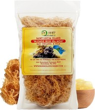 Golden Irish Sea Moss Wildcrafted from St. Lucia 8oz Makes 8oz,