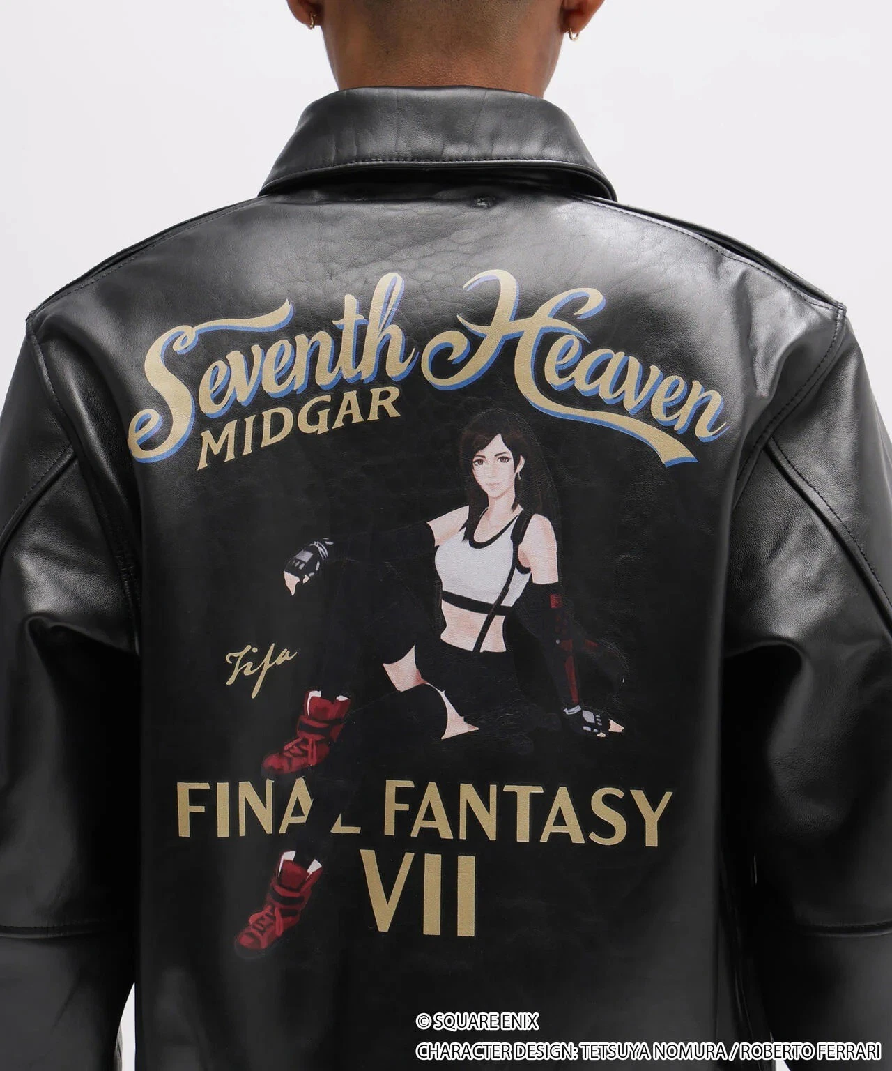 ジャケット・アウター archive heaven and earth leather jacket Final Fantasy VII Remake x Avirex A-2 Leather Jacket Tifa Seventh