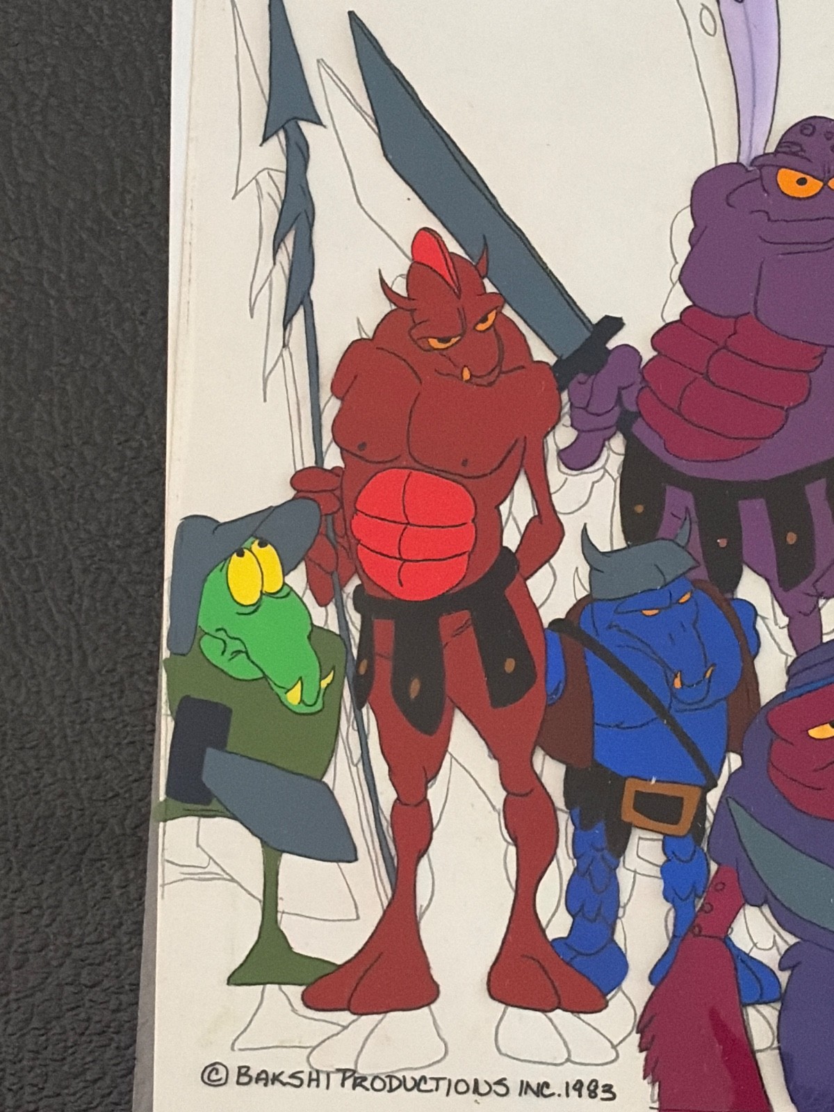 WIZARDS RARE MULTI CHARACTER ANIMATION ORIGINAL PRODUCTION CEL ...