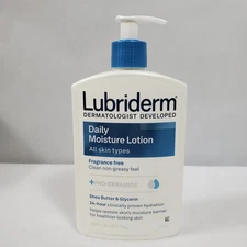 Lubriderm Daily Moisture Lotion Fragrance Free Shea Butter Glycerin 16 Fl Oz