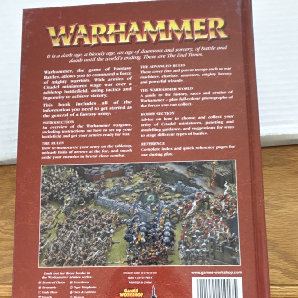 Games Workshop Warhammer Fantasy Battles Core Rules Hardcover English ...