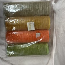 Lot of 4 Various Poly Mesh 10" x 10 Yards Waterproof x4 NEW NOS Ribbon