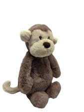 Jellycat Tiny Baby BASHFUL MONKEY Soft Plush Toy Brown Small 7 Animal Rare NWOT