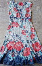 Monsoon Dress Size 10 Floral A Line Fit Flare Occasion Holiday TP52***********