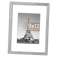 Gray Picture Frame - 9x12 - 1 Pack - 6x8 - 9x12 - Wall Decor