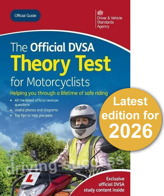 The Official DVSA Theory Test for Motorcyclists book VALID FOR 2026