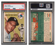 1954 Topps Gene Woodling #101 PSA 7 NM