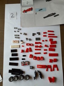 LEGO Racers Scuderia Ferrari Truck 8654 In 2005 Used Retired Comp W/Manual & Box