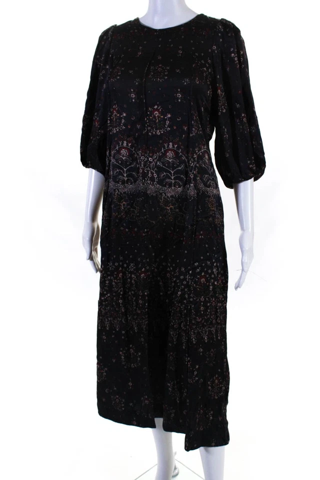 Rebecca Taylor Womens Fleur Silk Open Back Dress Size 4 13848591 - Image 2 of 4