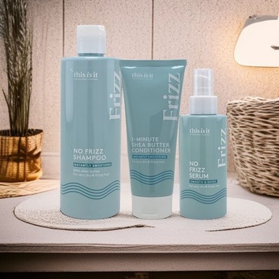 Haarpflege Set NO FRIZZ: This is it Shampoo, Conditioner & Serum | Vegan