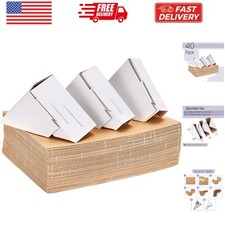 Adjustable Cardboard Corner Protectors, Fits 1", 1.5" and 2.1" Frames, 40 Pac...