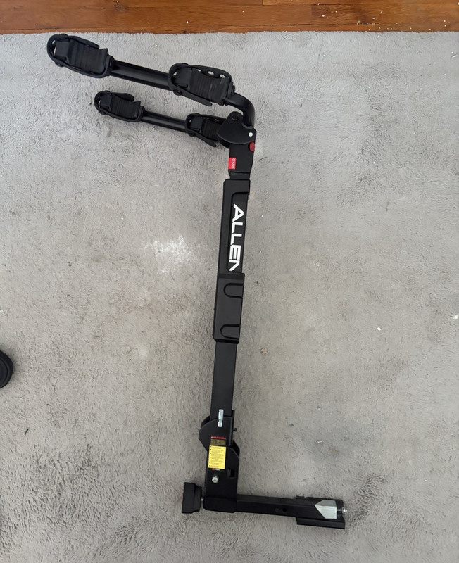 Allen QR525 Folding 2-Bike Hitch Mount Bike Hitch Rack, Black