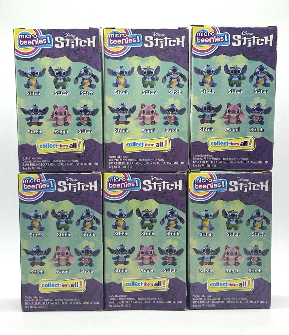 Micro Teenies Stitch Mini Plush Stitch Rubber Duck Tsum Tsum Disney Stitch 8 pcs