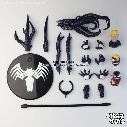 Mess Toys Venom Lethal Neighbor 1/12 Spider-Man Symbiote Action Figure US STOCK image 11