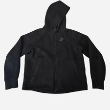 Nike Tech Hoodie Black Double Zip Youth M