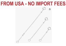 3pcs 925 Sterling Silver/ Gold Necklace Extender Durable Strong Removable Chain