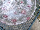 VTG Mikasa Bella Rosa Pink Frost Crystal Divided Relish Tray Serving Platter — photo 6