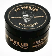 Fix Your Lid Hair Pomade for Men Water Based w/ Medium Hold & High Shine 3.75 Oz