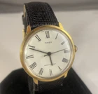 Vintage Timex Marlin Watch Men 34mm Gold  Tone 26160-02476 Manual 1976 Running