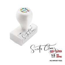 North Pole Self Inking Santa Stamp - Black Ink Christmas Letter Signature-black