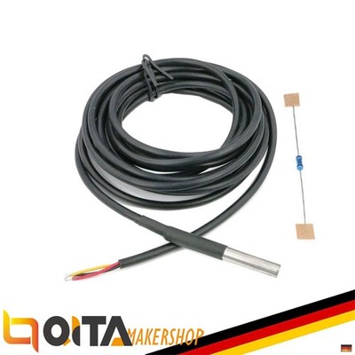 3m DS18B20 Digital Wasserdicht Temperatur Sensor Modul LS4G Temperaturfühler