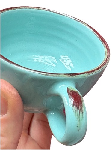 3er Set bunte handgefertigte Ceramiche Florentiner Artistiche Demitasse Tassen Italien - Bild 6 von 8