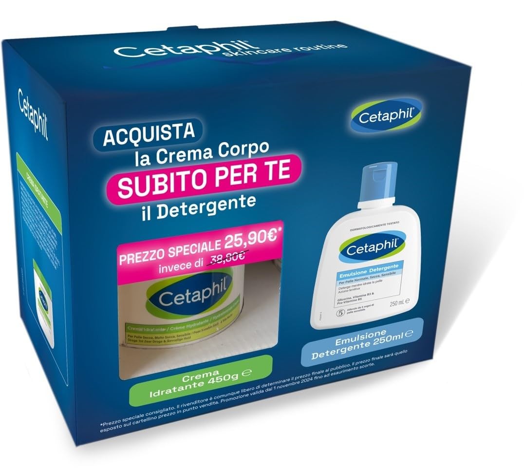 Cetaphil Crema Idratante 450g: Sollievo Immediato per Pelli Molto Secche