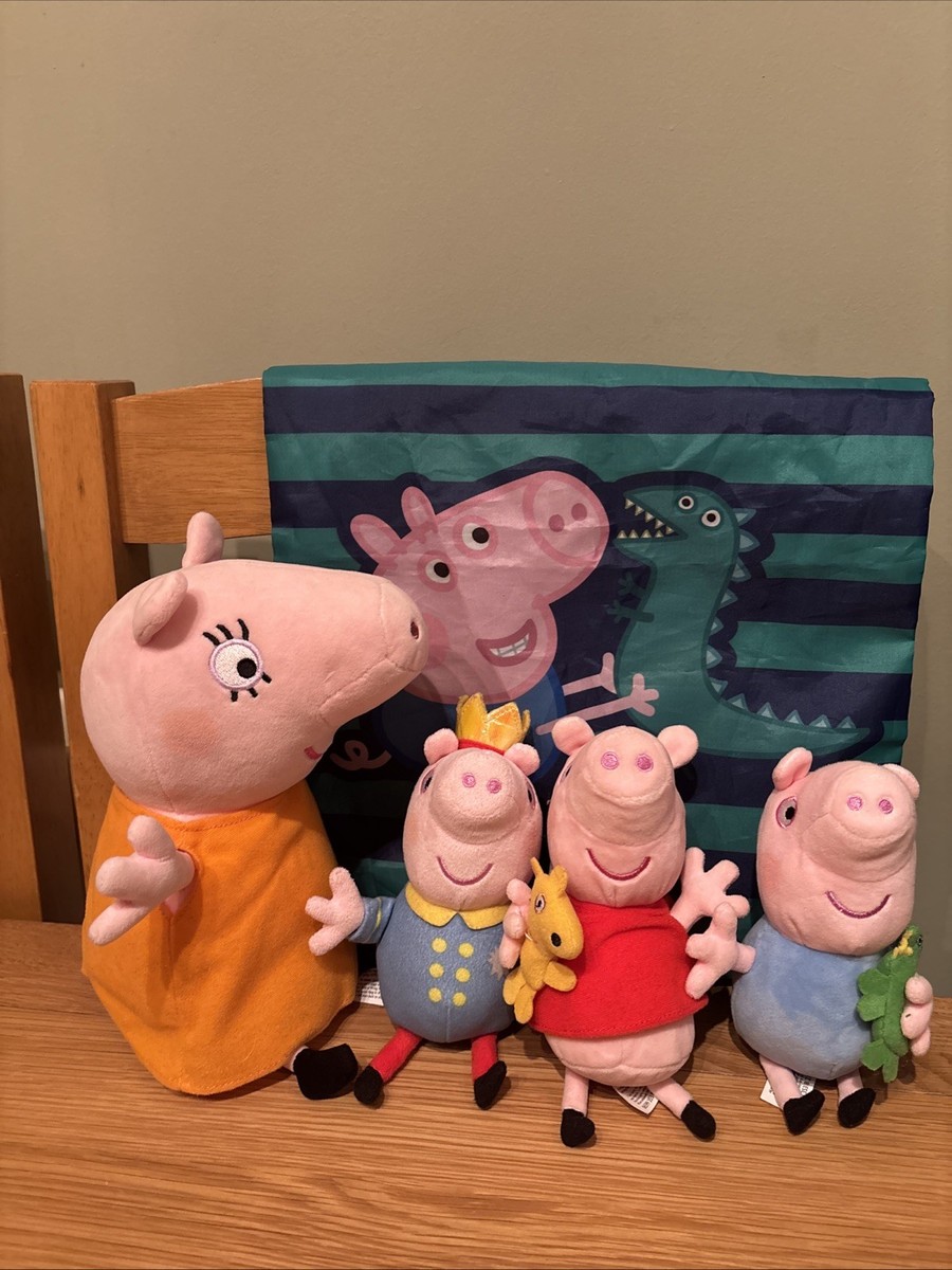 Peppa Pig Soft Plush Toys Mummy Pig, George Peppa Supplied In