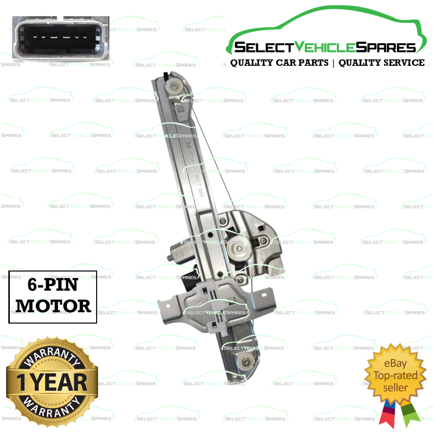 NEW OE Citroen C3 MK3 Drivers Front Window Motor & Regulator 6 Pin | 9840154280 - Image 3
