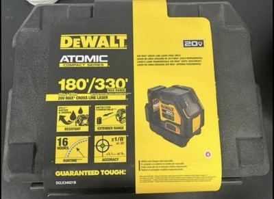 DeWalt DCLE34021B Cross Line Laser TOOL ONLY - Open Box/New