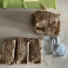 4 x 50ml Empty Glass Perfume Spray Bottle Atomizer Refillable in Clear Glass