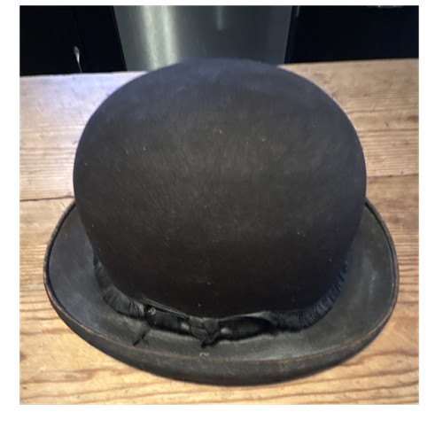 Men's Black Bowler Hat Vintage Fitted Classic Style Formal Wear Accessory