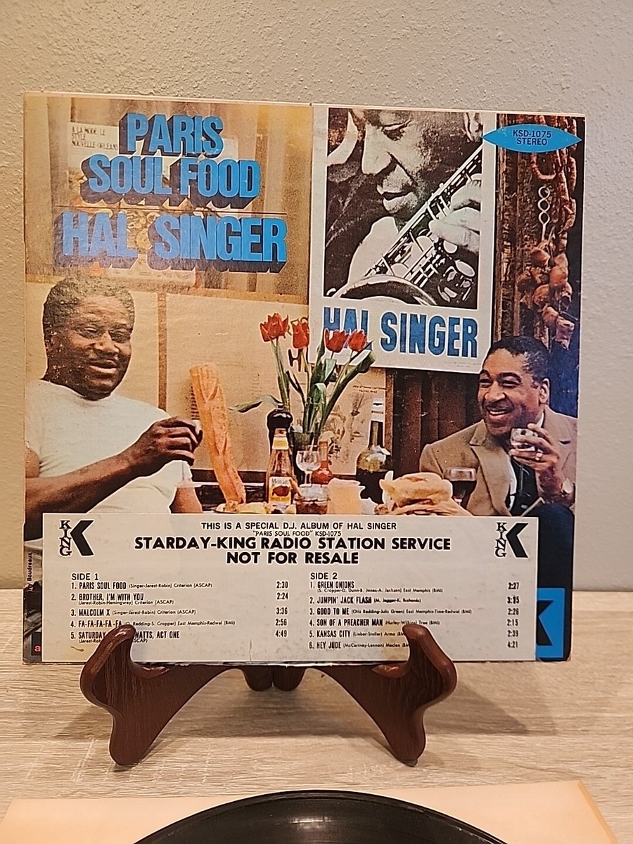Paris Soul Food Hal Singer Soul Food PROMO King LP VINYL