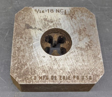 5/16"-18 NC Reed Chip Ejecting Die - LH LEFT HAND - 2" x 2" - OSL - Bolts