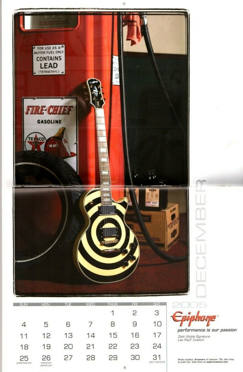 2006 EPIPHONE Guitar Calendar (plus full line) | eBay