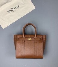 Mulberry Mini Zipped Bayswater - Oak Natural Grain Leather - Brand New