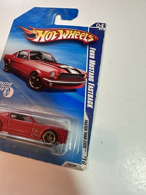 2009 Hot Wheels Faster Than Ever 1965 FORD MUSTANG FASTBACK Red