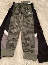 RBX brand size 4 small 2 pack Pants camo green and black NWT