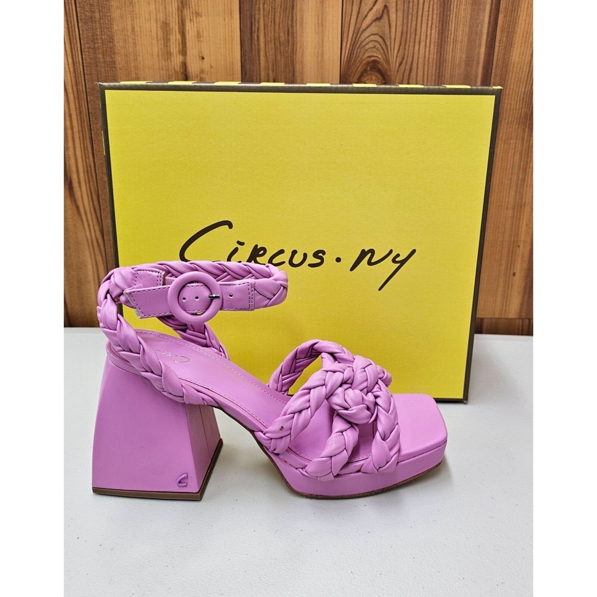 Sam Edelman Women's Mable Heeled Sandal - Chunky Braided Square-Toe Platform - View #8