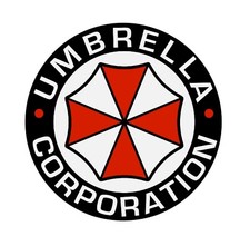 2x adesivo UMBRELLA CORPORATION sticker PRO personalizzabile